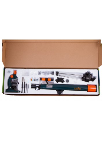 Conjunto de microscopio y telescopio Levenhuk LabZZ MT2