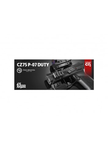 Pistola CZ 75 P-07 DUTY Blowback - 4,5 mm Co2 Bbs Acero