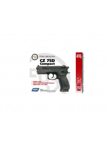 Pistola CZ 75D Compact - 4,5 mm Co2 Bbs Acero