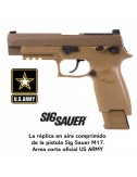 Pistola Sig Sauer M17 ASP Coyote CO2 Blowback 4,5 mm Balines / Bbs Acero