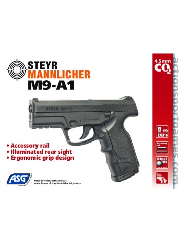 Pistola Steyr M9-A1 - 4,5 mm Co2 Bbs Acero