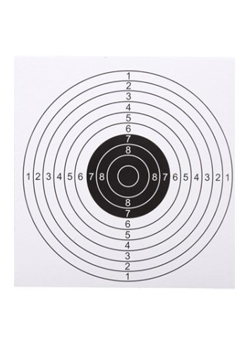 Diana de papel Zasdar Competición 14 X14 cm. 100 unidades