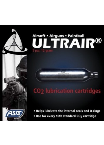 Cápsula limpieza ASG Ultrair -Co2 12 g  pack 5 Uds