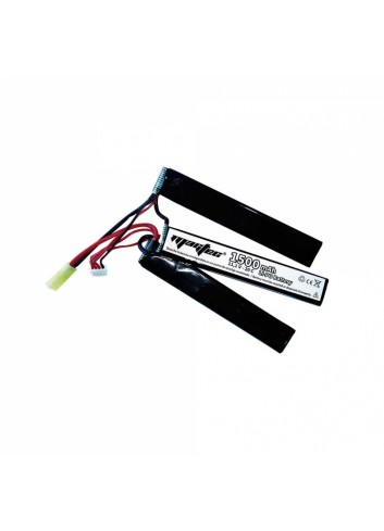 Batería Li-Po ZASDAR 11,1 V 1500 mAh 20C - 3 sticks (7 x 21 x 126 mm)