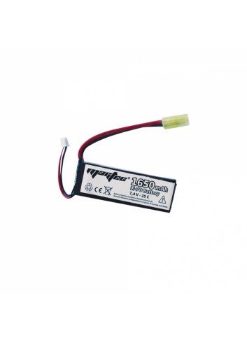 Batería Li-Po ZASDAR 7,4 V 1650 mAh 25C - Mini (14 x 34 x 88 mm)