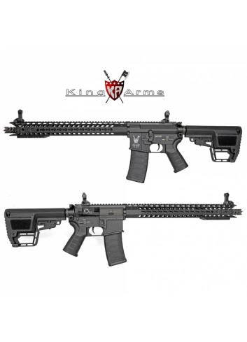 Subfusil King Arms TWS M4 KeyMod Dinosaur Negro AEG - 6mm