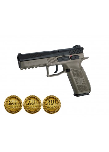 Pistola CZ P-09 FDE Duotone incluye maletin - 6 mm GBB / Co2