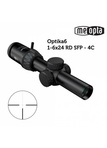 Visor 30mm Meopta MeoPro Optika6 1-6x24 SFP - RD 4C