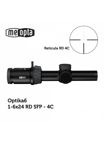 Visor 30mm Meopta MeoPro Optika6 1-6x24 SFP - RD 4C
