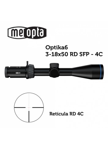 Visor 30mm Meopta MeoPro Optika6 3-18x50 SFP - RD 4C