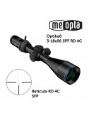 Visor 30mm Meopta MeoPro Optika6 3-18x56 SFP - RD 4C