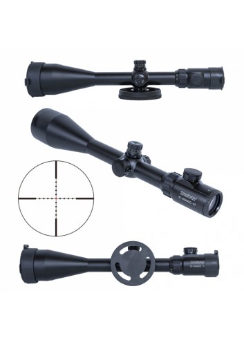 Visor 30mm Zasdar 10-40x60 mm. Ret.Mildot iluminada