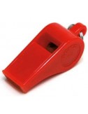 Silbato depor. plástico c/blister rojo