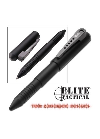 Tactical Pen CNC Aluminio con rompecristal. Tinta color negro.