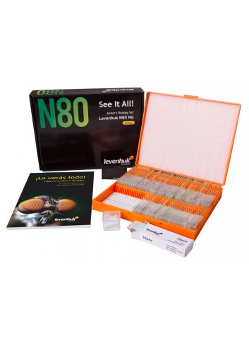 Juego de preparaciones Levenhuk N80 NG «Lo verás todo»
