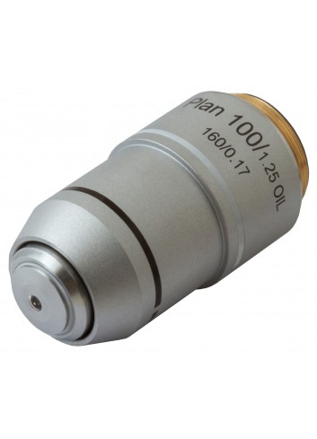 Objetivo plano acromático Levenhuk MED 100x