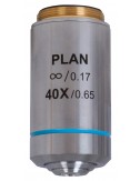 Objetivo plano acromático Levenhuk MED 40x corregido al infinito