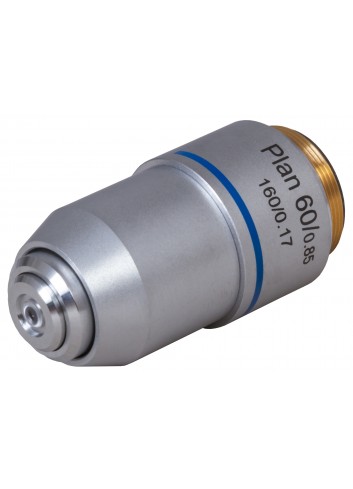 Objetivo plano acromático Levenhuk MED 60x