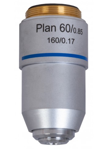 Objetivo plano acromático Levenhuk MED 60x