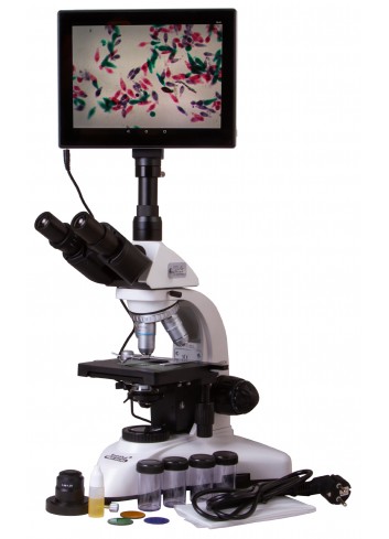 Microscopio trinocular digital Levenhuk MED D25T LCD