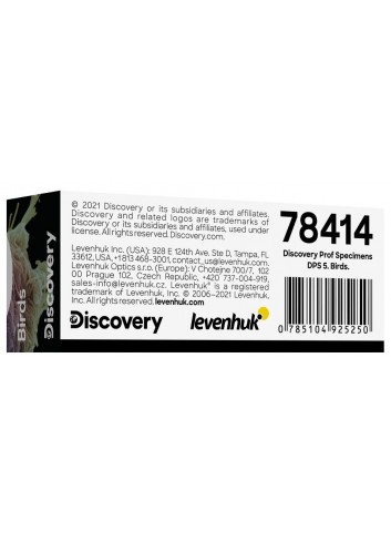 Set de preparaciones para microscopio Discovery Prof DPS 5. «Aves»