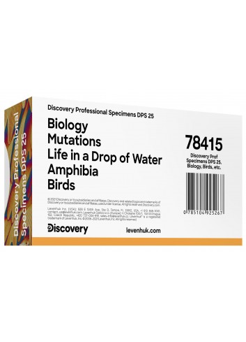 Set de preparaciones para microscopio Discovery Prof DPS 25. «Biología, Aves, etc.»