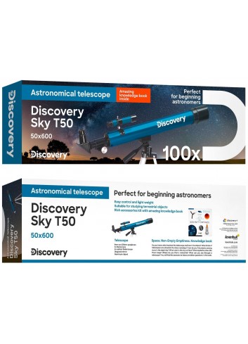 Telescopio Discovery Sky T50 con libro