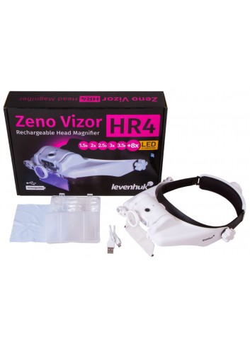 Lupa frontal recargable Levenhuk Zeno Vizor HR4