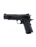 Pistola CO2 Colt M45 A1 CQBPr Blow Back-Full Metal 4,5mm BB