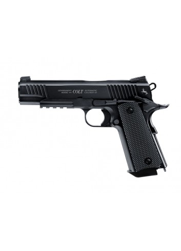 Pistola CO2 Colt M45 A1 CQBPr Blow Back-Full Metal 4,5mm BB