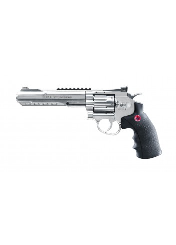 Revólver CO2 Ruger Super Hawk 6" Cromo Full Metal 6mm BB