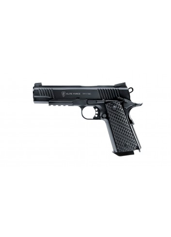 Pistola CO2 Elite Force 1911 TAC Blow Back Metal Slide 6mm BB