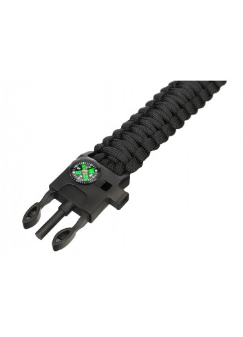 Brazalete Levenhuk LabZZ FL5 (negro) con pedernal
