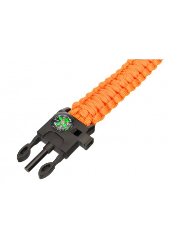 Brazalete Levenhuk LabZZ FL5 (naranja) con pedernal