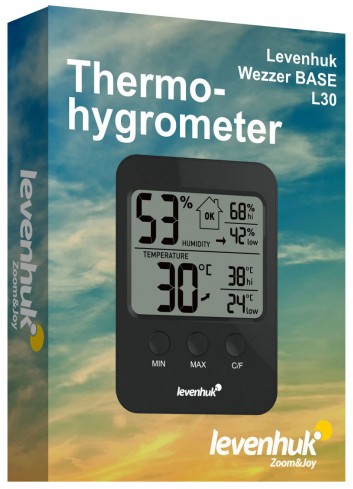 Termohigrómetro Levenhuk Wezzer BASE L30 (negro)