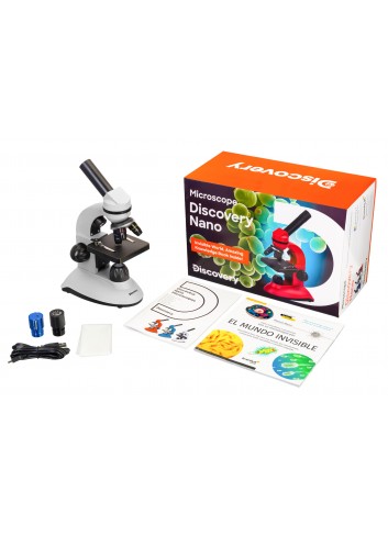 Microscopio digital Discovery Nano Polar con libro