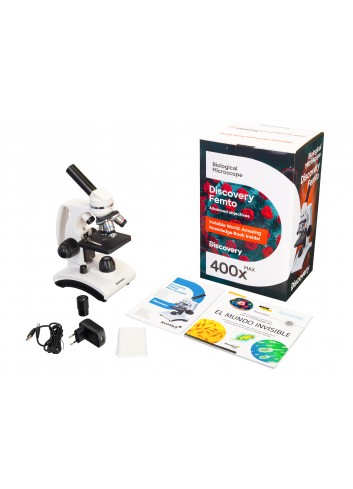 Microscopio Discovery Femto Polar con libro