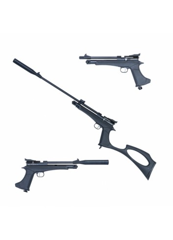 Kit Pistola y Carabina Artemis/Zasdar CP2 Co2  multi-tiro. Balines