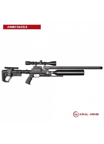 Carabina PCP Kral Puncher Jumbo Dazzle Negro 5,5 mm