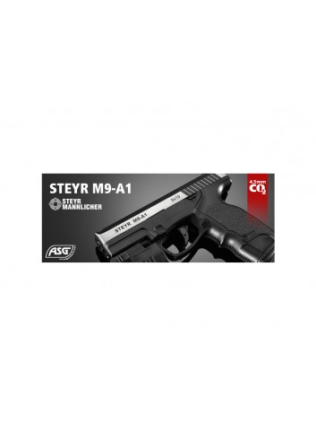 Pistola Steyr M9-A1 Duotone corredera metálica - 4,5 mm Co2 Bbs Acero