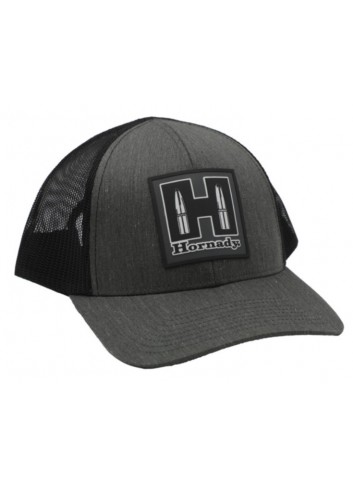 Gorra Hornady Gris & Negra Mesh