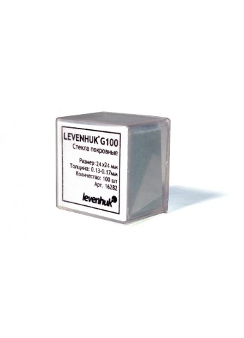 Cubreobjetos Levenhuk G100, 100 unidades