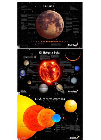Conjunto de pósteres del espacio Levenhuk