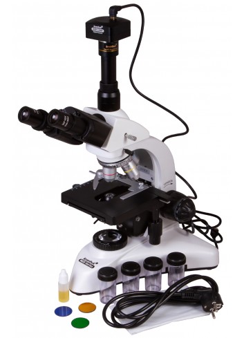 Microscopio trinocular digital Levenhuk MED D20T
