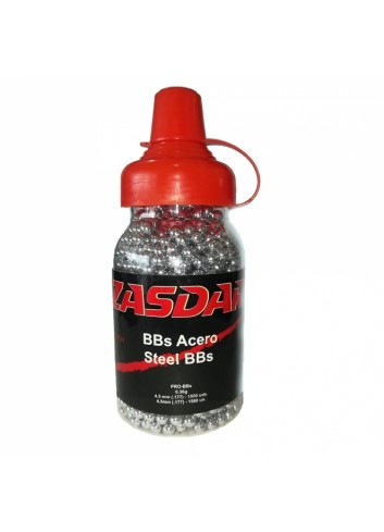 Balines bolas acero BB’S 4,5 mm. Biberón 1.500